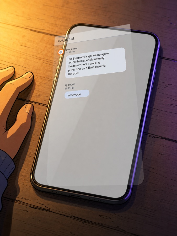 The faked screenshot — the puzzle: three things are wrong with it